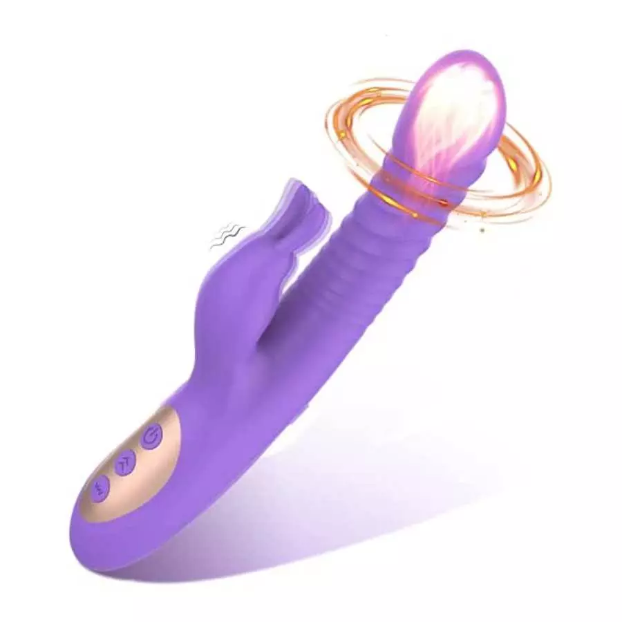 PUWCBZE Rabbit Vibrator Thrusting Rotating Dildo Heating, G Spot Clitoral Stimulator Vagina Stimulation Adult Sex Toys for Women PUWCBZE Rabbit Vibrator Thrusting Rotating Dildo Heating, G Spot Clitoral Stimulator Vagina Stimulation Adult Sex Toys for Women