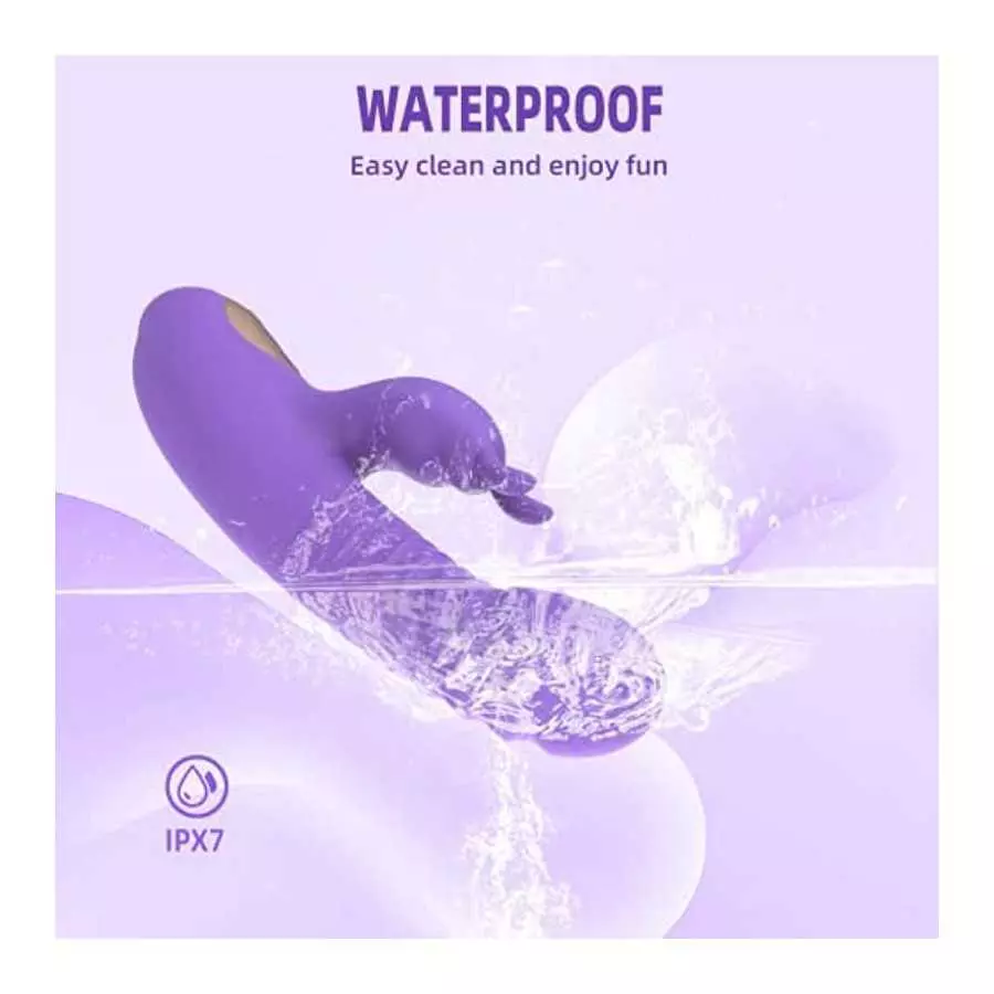 PUWCBZE Rabbit Vibrator Thrusting Rotating Dildo Heating, G Spot Clitoral Stimulator Vagina Stimulation Adult Sex Toys for Women