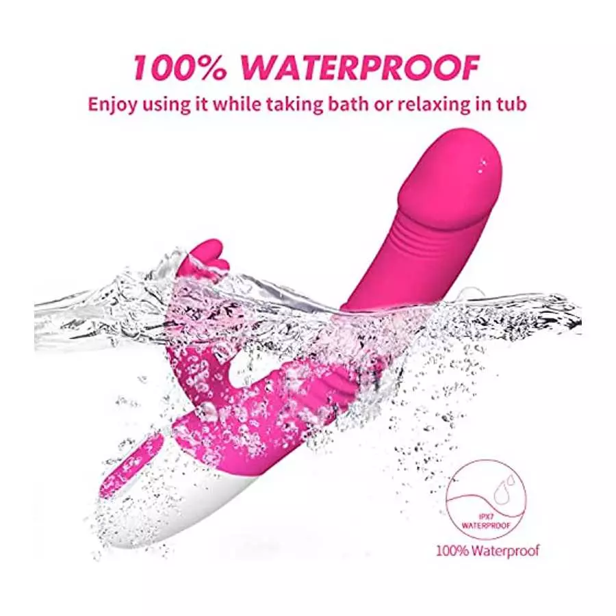 G Spot Rabbit Vibrator Dildo for Women Vaginal Healt,Bunny Ears for Women Clitoral G Spot Stimulation with 3 Telescopic & 10 Vib