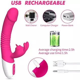 G Spot Rabbit Vibrator Dildo for Women Vaginal Healt,Bunny Ears for Women Clitoral G Spot Stimulation with 3 Telescopic & 10 Vib G Spot Rabbit Vibrator Dildo for Women Vaginal Healt,Bunny Ears for Women Clitoral G Spot Stimulation with 3 Telescopic & 10 Vib