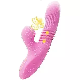 Rabbit Vibrator, Pulsating G Spot Rabbit Vibrator, 2-in-1 Pulse Clitoral Thrusting Vibrator, Rabbit G-spot Clitoralis Stimulator