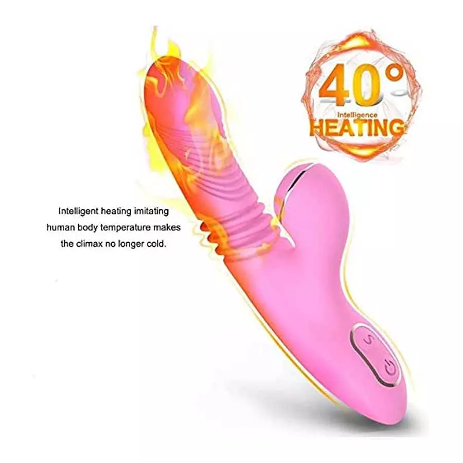 Rabbit Vibrator, Pulsating G Spot Rabbit Vibrator, 2-in-1 Pulse Clitoral Thrusting Vibrator, Rabbit G-spot Clitoralis Stimulator