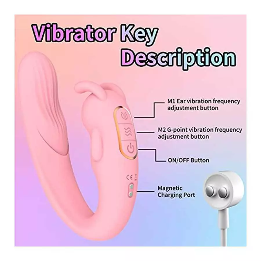 G Spot Rabbit Vibrator, XINBALE Sex Toys for Clitoris G-spot Stimulation,Waterproof Vibrator with 10 Powerful Vibrations Dual Mo