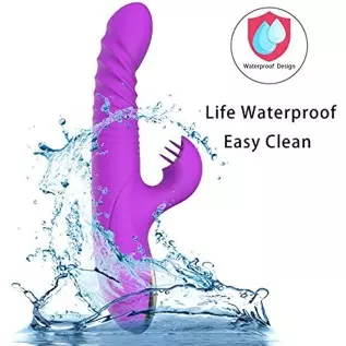 G Spot Rabbit Vibrator for Women Clitoris Stimulation with 8 Powerful Vibrations Rechargeable 3 in 1 Clit Anal Stimulating Dildo G Spot Rabbit Vibrator for Women Clitoris Stimulation with 8 Powerful Vibrations Rechargeable 3 in 1 Clit Anal Stimulating Dildo