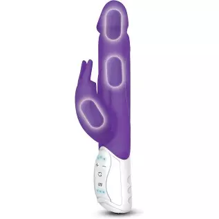 Rabbit Essentials Realistic Rabbit Vibrator with Throbbing Shaft (Includes: USB Rechargeable Charger, Satin Storage Bag, and Use Rabbit Essentials Realistic Rabbit Vibrator with Throbbing Shaft (Includes: USB Rechargeable Charger, Satin Storage Bag, and Use