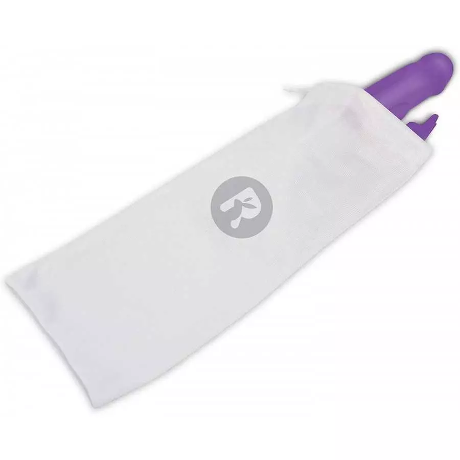 Rabbit Essentials Realistic Rabbit Vibrator with Throbbing Shaft (Includes: USB Rechargeable Charger, Satin Storage Bag, and Use