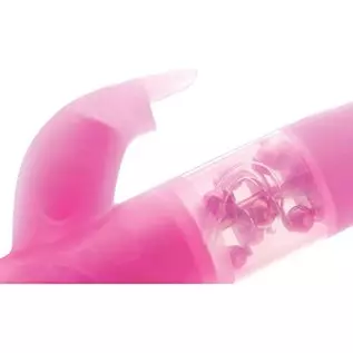 Adam & Eve Eve’s Triple Pleasure Rabbit Vibrator, Pink | 10” Long, 5” Insertable x 1” Wide | Waterproof Silicone G Spot Vibrator