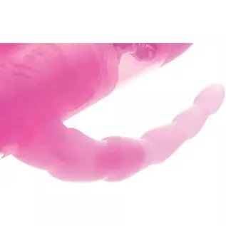 Adam & Eve Eve’s Triple Pleasure Rabbit Vibrator, Pink | 10” Long, 5” Insertable x 1” Wide | Waterproof Silicone G Spot Vibrator