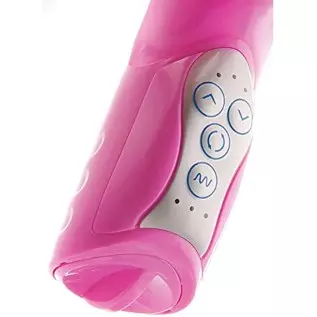 Adam & Eve Eve’s Triple Pleasure Rabbit Vibrator, Pink | 10” Long, 5” Insertable x 1” Wide | Waterproof Silicone G Spot Vibrator