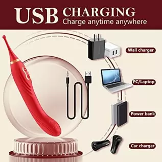 Female Vibrators Clit G-Spot, High Frequency Powerful Rechargeable Clitoral Vibrator with 10 Powerful Vibrations Dual Motor Clit Female Vibrators Clit G-Spot, High Frequency Powerful Rechargeable Clitoral Vibrator with 10 Powerful Vibrations Dual Motor Clit