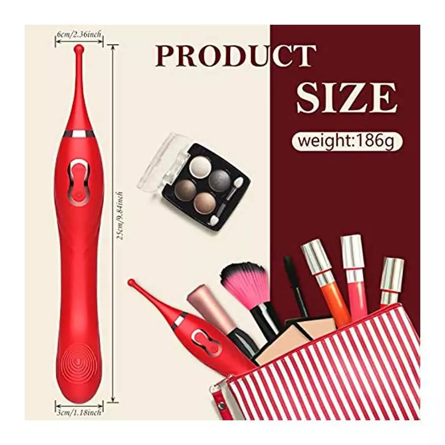 Female Vibrators Clit G-Spot, High Frequency Powerful Rechargeable Clitoral Vibrator with 10 Powerful Vibrations Dual Motor Clit