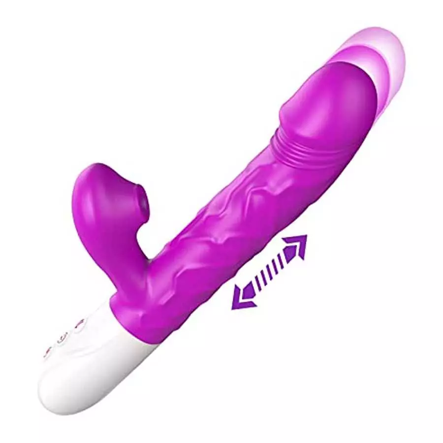 GAIWU G-Spot Rabbit Vibrator for Women with 3 Thrusting Speeds , Heating Vibrating Dildo with 7 Vibrations & Suction Modes, Wate GAIWU G-Spot Rabbit Vibrator for Women with 3 Thrusting Speeds , Heating Vibrating Dildo with 7 Vibrations & Suction Modes, Wate