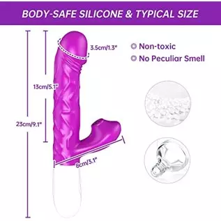 GAIWU G-Spot Rabbit Vibrator for Women with 3 Thrusting Speeds , Heating Vibrating Dildo with 7 Vibrations & Suction Modes, Wate GAIWU G-Spot Rabbit Vibrator for Women with 3 Thrusting Speeds , Heating Vibrating Dildo with 7 Vibrations & Suction Modes, Wate