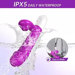 GAIWU G-Spot Rabbit Vibrator for Women with 3 Thrusting Speeds , Heating Vibrating Dildo with 7 Vibrations & Suction Modes, Wate GAIWU G-Spot Rabbit Vibrator for Women with 3 Thrusting Speeds , Heating Vibrating Dildo with 7 Vibrations & Suction Modes, Wate