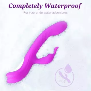 Rabbit Vibrator with Wiggling Motion - MEANINS Mary, G Spot Vibrator Mimic Lover's Fingers, Clitoral Vibrator with Flexible Bunn Rabbit Vibrator with Wiggling Motion - MEANINS Mary, G Spot Vibrator Mimic Lover's Fingers, Clitoral Vibrator with Flexible Bunn