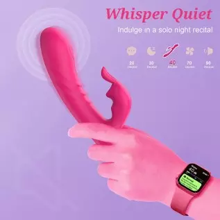Rabbit Vibrator with Wiggling Motion - MEANINS Mary, G Spot Vibrator Mimic Lover's Fingers, Clitoral Vibrator with Flexible Bunn Rabbit Vibrator with Wiggling Motion - MEANINS Mary, G Spot Vibrator Mimic Lover's Fingers, Clitoral Vibrator with Flexible Bunn