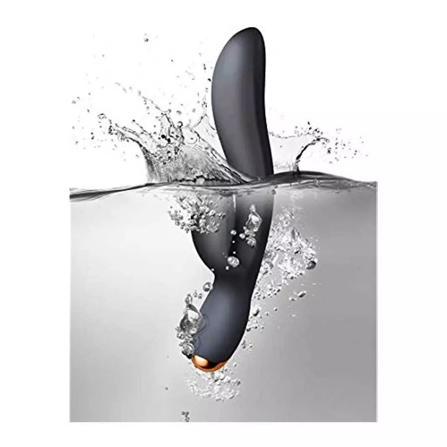 Rocks Off Regala Rabbit Vibrator Black