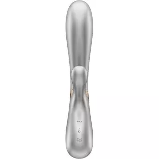 Satisfyer Hot Lover Rabbit Vibrator with Warming Function and App Control - G-Spot and Clitoris Stimulation, Heated Shaft - Comp Satisfyer Hot Lover Rabbit Vibrator with Warming Function and App Control - G-Spot and Clitoris Stimulation, Heated Shaft - Comp