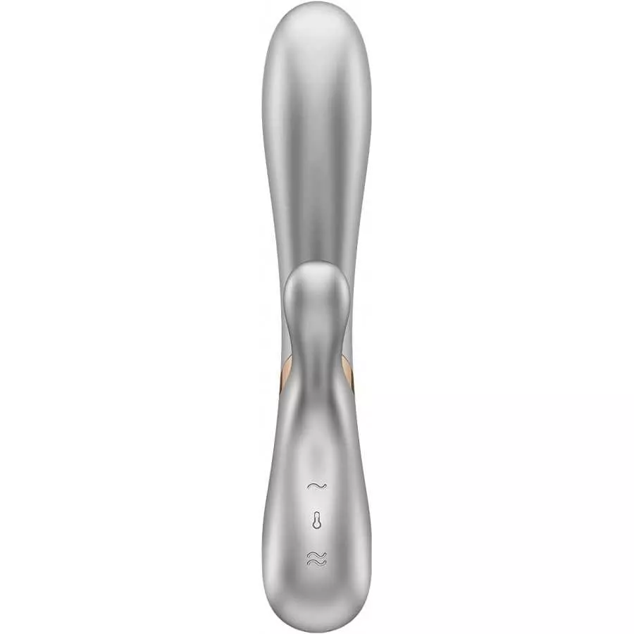 Satisfyer Hot Lover Rabbit Vibrator with Warming Function and App Control - G-Spot and Clitoris Stimulation, Heated Shaft - Comp