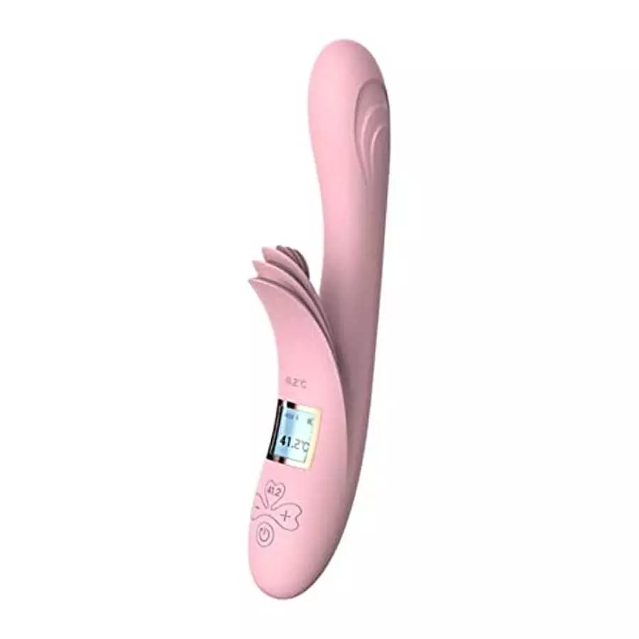 Intelligent Vibrator Wand Multiple Frequency Clitoral and G Spot Vibrator Rabbit Vibrator LCD Screen Heated Stimulator Adult Sex