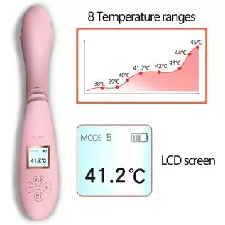 Intelligent Vibrator Wand Multiple Frequency Clitoral and G Spot Vibrator Rabbit Vibrator LCD Screen Heated Stimulator Adult Sex Intelligent Vibrator Wand Multiple Frequency Clitoral and G Spot Vibrator Rabbit Vibrator LCD Screen Heated Stimulator Adult Sex