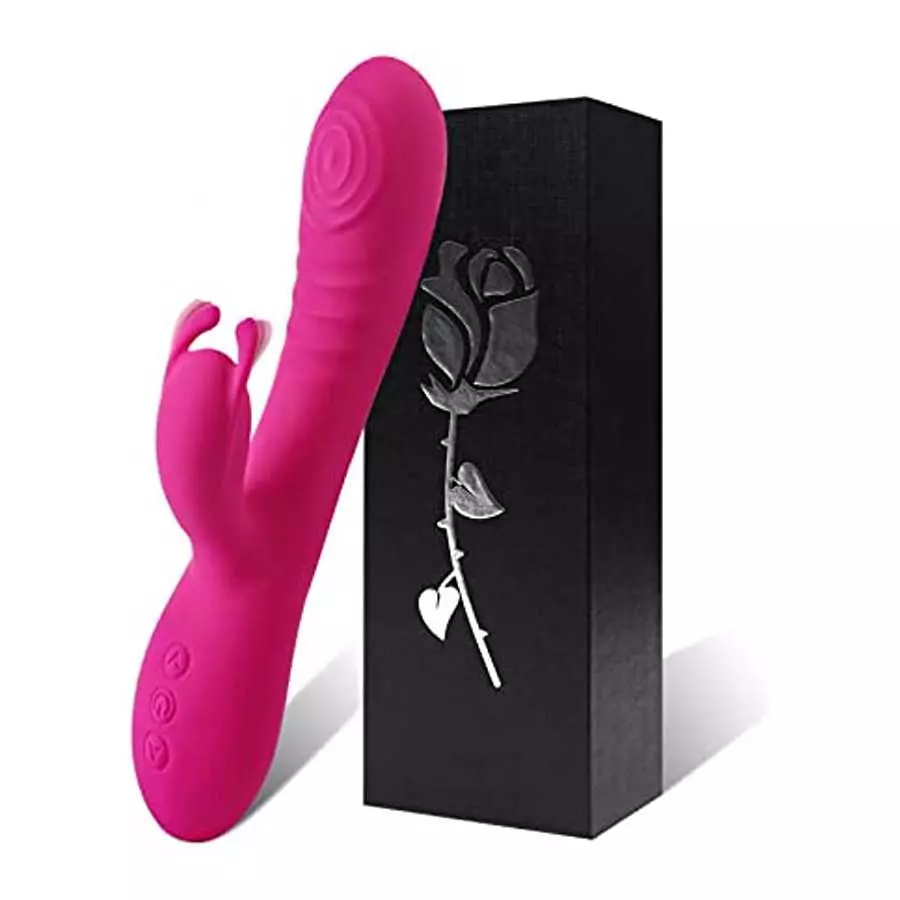 Rose Flapped Clitoral G Spot Rabbit Vibrator Acvioo Liquid Silicon Bunny Clitoris Nipple Dildo Stimulator Adult Sex Toys for Cou Rose Flapped Clitoral G Spot Rabbit Vibrator Acvioo Liquid Silicon Bunny Clitoris Nipple Dildo Stimulator Adult Sex Toys for Cou