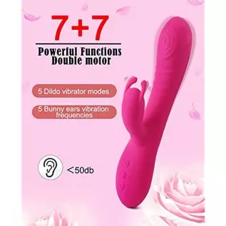 Rose Flapped Clitoral G Spot Rabbit Vibrator Acvioo Liquid Silicon Bunny Clitoris Nipple Dildo Stimulator Adult Sex Toys for Cou