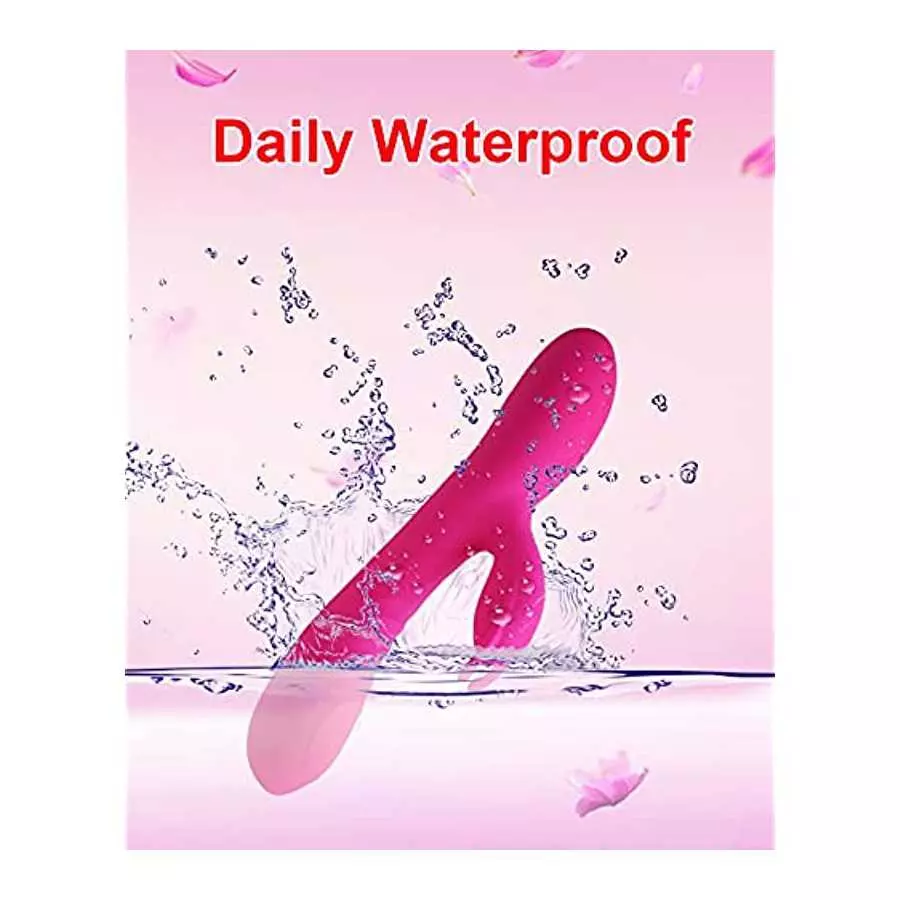 Rose Flapped Clitoral G Spot Rabbit Vibrator Acvioo Liquid Silicon Bunny Clitoris Nipple Dildo Stimulator Adult Sex Toys for Cou