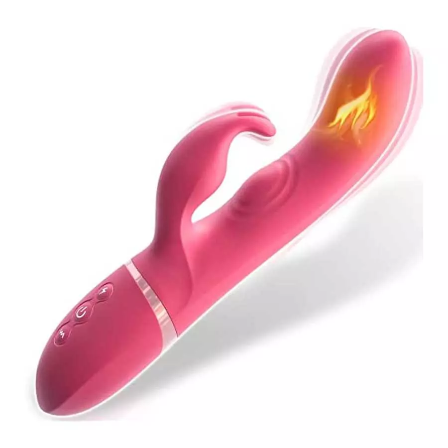 G Spot Vibrator Rabbit Vibrator with Super-Strong Vibration, Clitoris Stimulator One Click to Orgasm Vibes Dildo with Heating Wa G Spot Vibrator Rabbit Vibrator with Super-Strong Vibration, Clitoris Stimulator One Click to Orgasm Vibes Dildo with Heating Wa