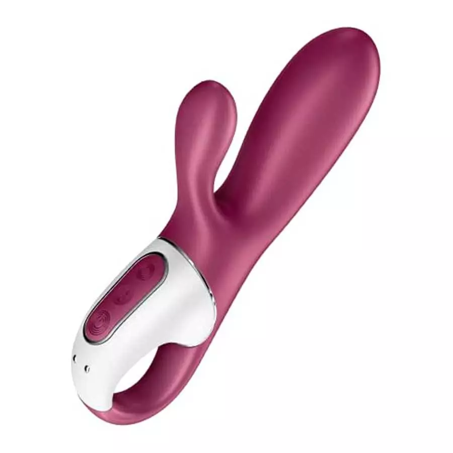 Satisfyer Hot Bunny Rabbit Vibrator with Warming Function and App Control - G-Spot and Clitoris Stimulation, Heated Vibrating Di Satisfyer Hot Bunny Rabbit Vibrator with Warming Function and App Control - G-Spot and Clitoris Stimulation, Heated Vibrating Di
