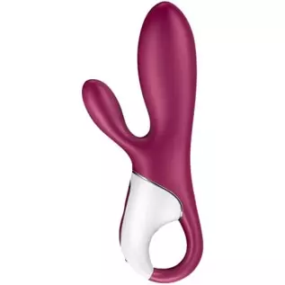 Satisfyer Hot Bunny Rabbit Vibrator with Warming Function and App Control - G-Spot and Clitoris Stimulation, Heated Vibrating Di Satisfyer Hot Bunny Rabbit Vibrator with Warming Function and App Control - G-Spot and Clitoris Stimulation, Heated Vibrating Di