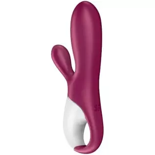 Satisfyer Hot Bunny Rabbit Vibrator with Warming Function and App Control - G-Spot and Clitoris Stimulation, Heated Vibrating Di Satisfyer Hot Bunny Rabbit Vibrator with Warming Function and App Control - G-Spot and Clitoris Stimulation, Heated Vibrating Di