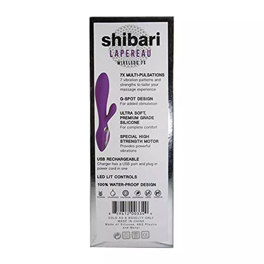 SHIBARI Lapereau Wireless Rabbit Vibrator, 7X, Purple