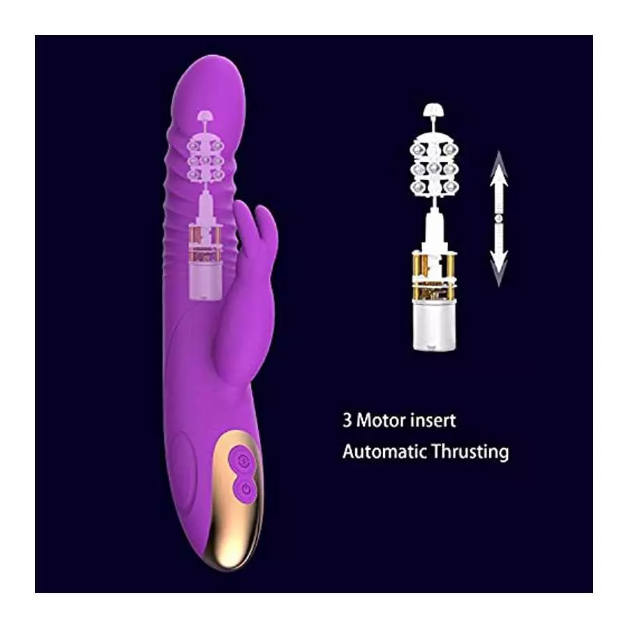 2023 G Spot Rabbit Vibrator Dildo for Women Bunny Ears Tongue Licking Clitorals Stimulator Vibrating Dildo Adult Sex Toys & Game