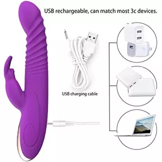 2023 G Spot Rabbit Vibrator Dildo for Women Bunny Ears Tongue Licking Clitorals Stimulator Vibrating Dildo Adult Sex Toys & Game