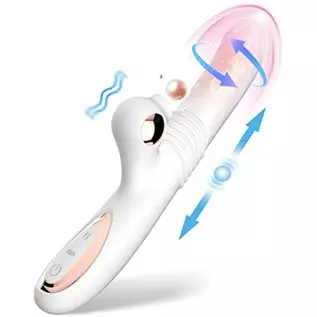 Sex Toys Dildo Vibrator for Adult Woman, 6 Vibrating 5 Pulsating 3 Thrusting Heating Waterproof Clitoralis Stimulator Sexual Ple
