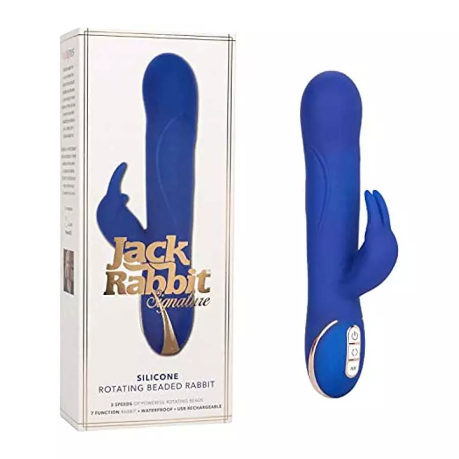 CalExotics SE-0609-40-3 Jack Rabbit Signature Silicone Rotating Beaded Rabbit CalExotics SE-0609-40-3 Jack Rabbit Signature Silicone Rotating Beaded Rabbit