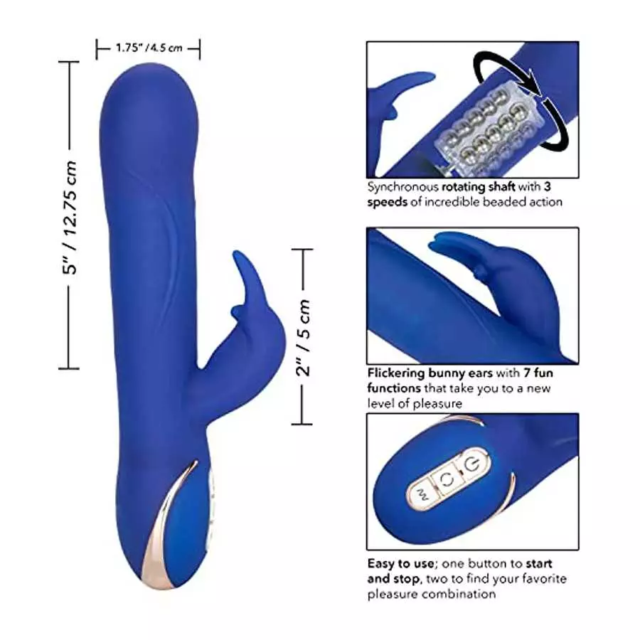 CalExotics SE-0609-40-3 Jack Rabbit Signature Silicone Rotating Beaded Rabbit