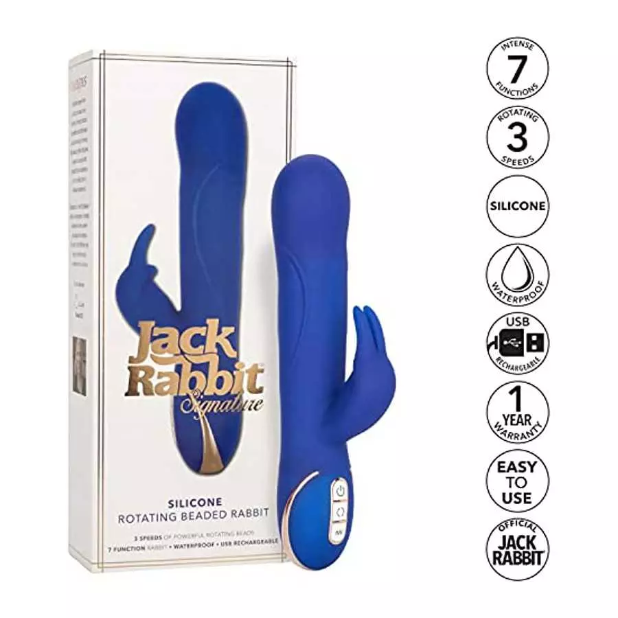 CalExotics SE-0609-40-3 Jack Rabbit Signature Silicone Rotating Beaded Rabbit