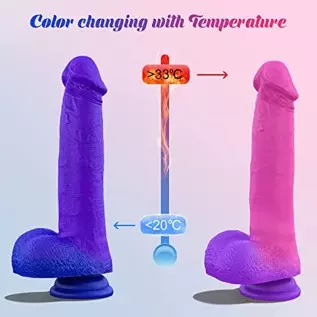 App & Remote Control Anal Butt Vibrator Prostate Massager - 9 Inches Color-Changeable Realistic G Spot Dildos