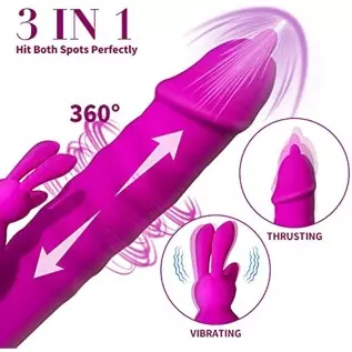 facespya Rabbit Rose Toy Vibrator for Women - Bunny Ears for Clitoris G spot Stimulation,Waterproof Dildo Vibrator with 7 Powerf facespya Rabbit Rose Toy Vibrator for Women - Bunny Ears for Clitoris G spot Stimulation,Waterproof Dildo Vibrator with 7 Powerf