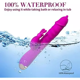 facespya Rabbit Rose Toy Vibrator for Women - Bunny Ears for Clitoris G spot Stimulation,Waterproof Dildo Vibrator with 7 Powerf facespya Rabbit Rose Toy Vibrator for Women - Bunny Ears for Clitoris G spot Stimulation,Waterproof Dildo Vibrator with 7 Powerf