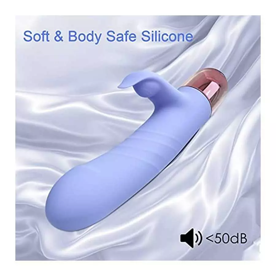 Eupher Pulsating Rabbit Vibrator for Women, Magnetic Rechargeable G Spot Clitoral Dildo Vibrator with 107℉ Heating & 9 Thrust Pu