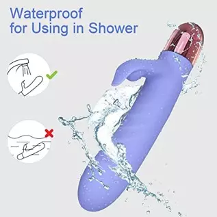 Eupher Pulsating Rabbit Vibrator for Women, Magnetic Rechargeable G Spot Clitoral Dildo Vibrator with 107℉ Heating & 9 Thrust Pu Eupher Pulsating Rabbit Vibrator for Women, Magnetic Rechargeable G Spot Clitoral Dildo Vibrator with 107℉ Heating & 9 Thrust Pu