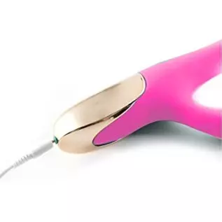 Maui Dual Motors Silicone Rabbit-Style G-Spot - Pot Leaf Shaped Clitoral Stimulator - Vibrator Rechargeable