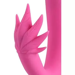 Maui Dual Motors Silicone Rabbit-Style G-Spot - Pot Leaf Shaped Clitoral Stimulator - Vibrator Rechargeable