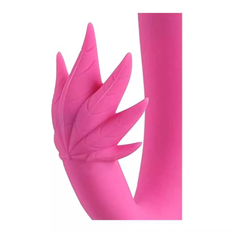 Maui Dual Motors Silicone Rabbit-Style G-Spot - Pot Leaf Shaped Clitoral Stimulator - Vibrator Rechargeable