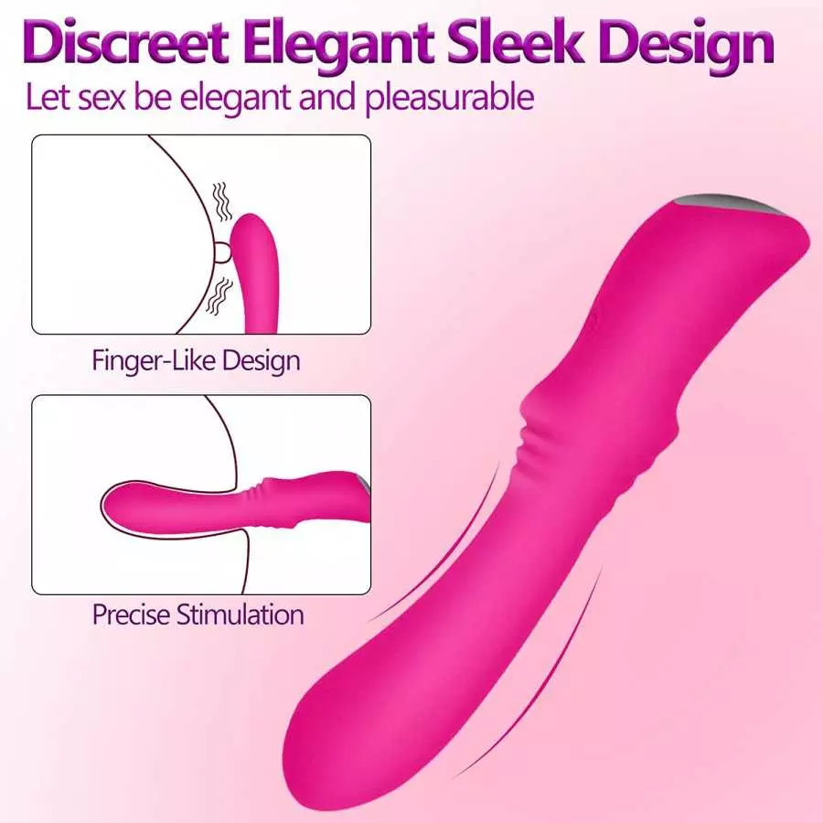 G-Spot Vibrator, Dildo Vibrator with 9 Powerful Vibrations Modes, Rechargeable Quiet Vibrating Powerful Vibrators Adult Sex Toy 