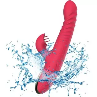 Personal Electric USB Rechargeable Rabbit Vibrator Sex Toys for Women 9 Inch Vibrating Toys Pleasure Waterproof Dildo 10 Speeds 