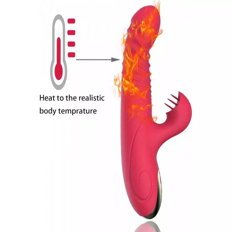 Personal Electric USB Rechargeable Rabbit Vibrator Sex Toys for Women 9 Inch Vibrating Toys Pleasure Waterproof Dildo 10 Speeds 